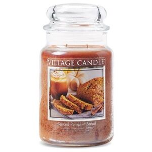 Spiced Pumpkin Bread Large Glass Jar Candle ~ 21.25 Oz